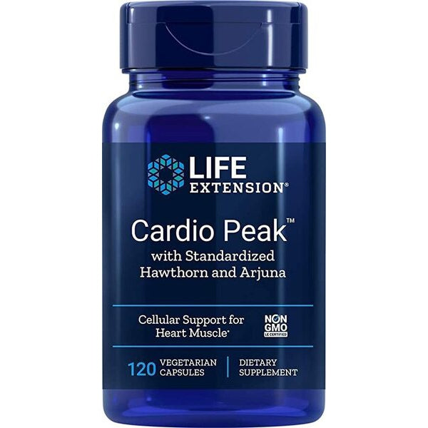 Cardio Peak with Standardized Hawthorn and Arjuna - 120 vcaps - Vitax.ro