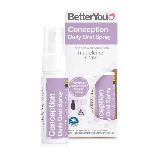 Conception Daily Oral Spray, Natural Pomegranate & Raspberry - 25 ml. - Vitax.ro