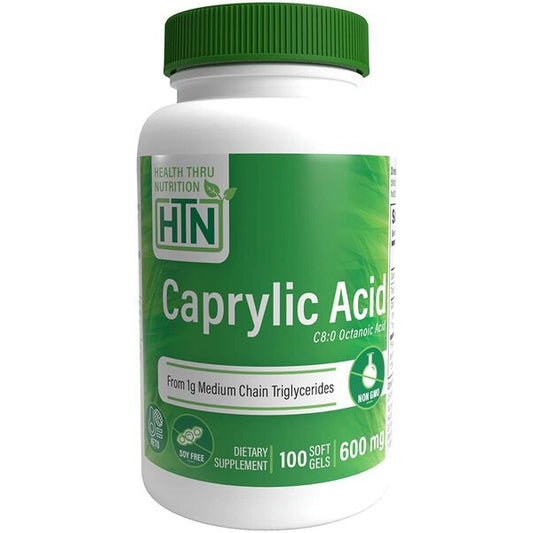 Caprylic Acid, 600mg - 100 softgels - Vitax.ro