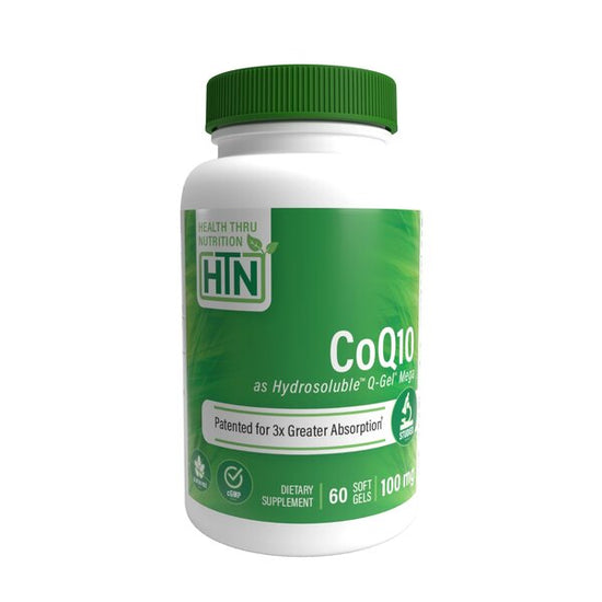 Hydrosoluble Q-Gel Mega CoQ10, 100mg - 60 softgels - Vitax.ro