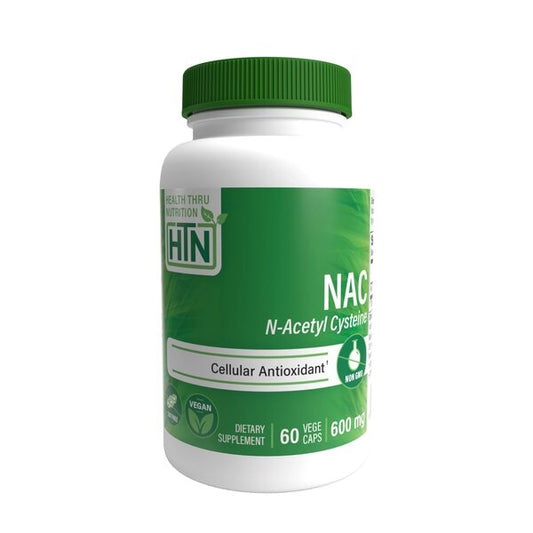 NAC N-Acetyl Cysteine, 600mg - 60 vcaps - Vitax.ro