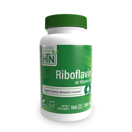 Riboflavin Vitamin B2, 100mg - 100 vcaps - Vitax.ro