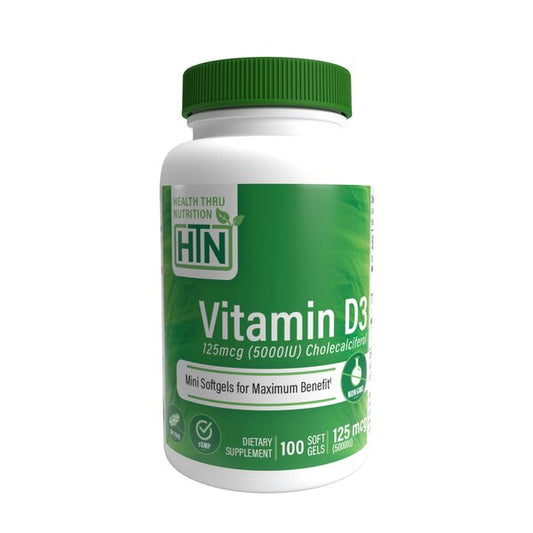 Vitamin D3, 5000IU - 100 softgels - Vitax.ro