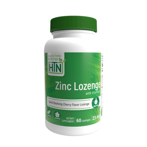 Zinc Lozenge with Vitamin C, Cherry - 60 lozenges - Vitax.ro