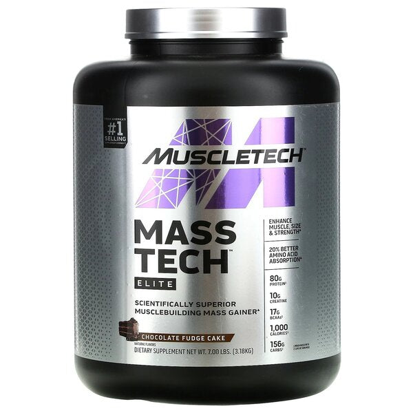 Mass-Tech Elite, Chocolate Fudge Cake - 3180g - Vitax.ro