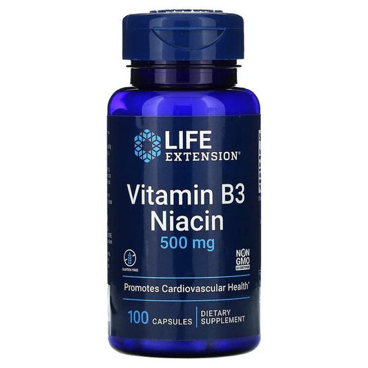 Vitamin B3 Niacin, 500mg - 100 caps - Vitax.ro