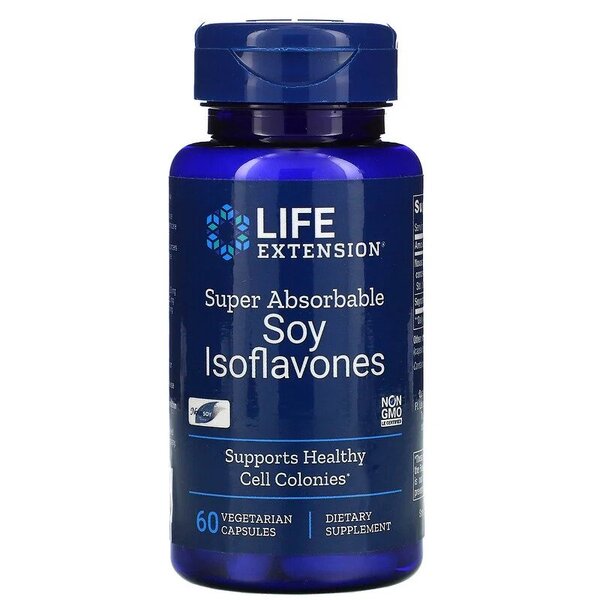 Soy Isoflavones, Super Absorbable - 60 vcaps - Vitax.ro