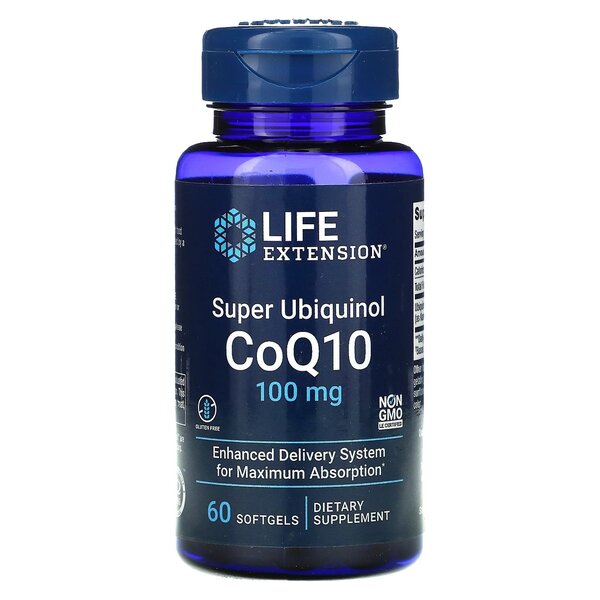 Super Ubiquinol CoQ10, 100mg - 60 softgels - Vitax.ro