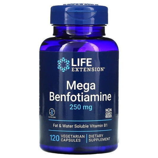 Mega Benfotiamine, 250mg - 120 vcaps - Vitax.ro
