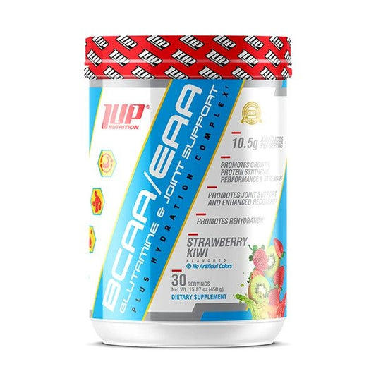 His BCAA/EAA Glutamine & Joint Support Plus Hydration Complex, Strawberry Kiwi - 450g - Vitax.ro
