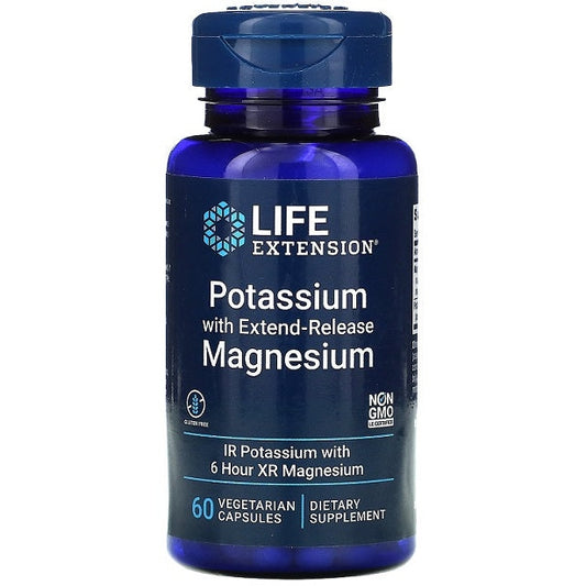 Potassium with Extend-Release Magnesium - 60 vcaps - Vitax.ro