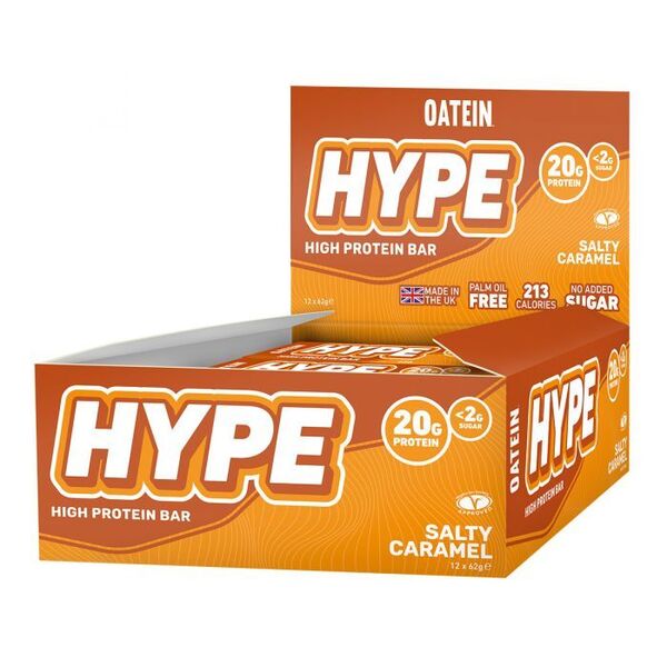 Hype Bar, Salty Caramel - 12 x 62g - Vitax.ro