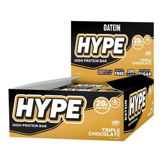 Hype Bar, Triple Chocolate - 12 x 62g - Vitax.ro