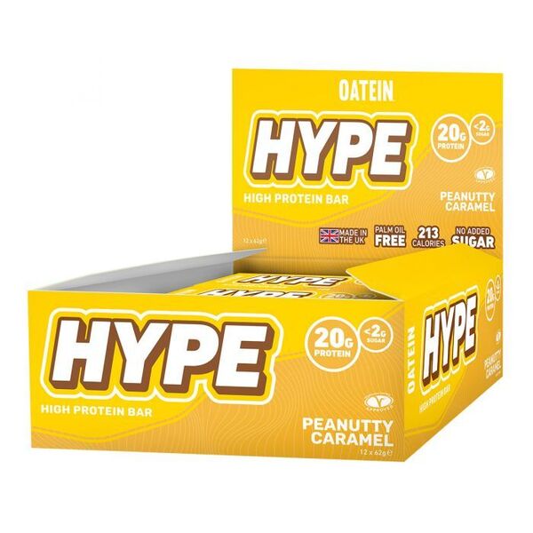 Hype Bar, Peanutty Caramel - 12 x 62g - Vitax.ro
