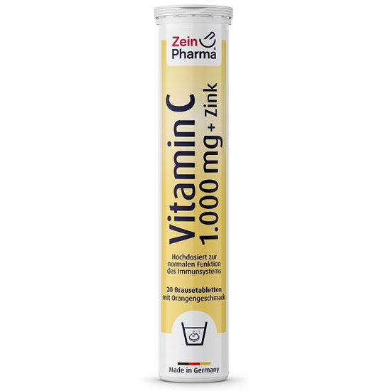 Vitamin C + Zinc, Orange - 20 effervescent tabs - Vitax.ro