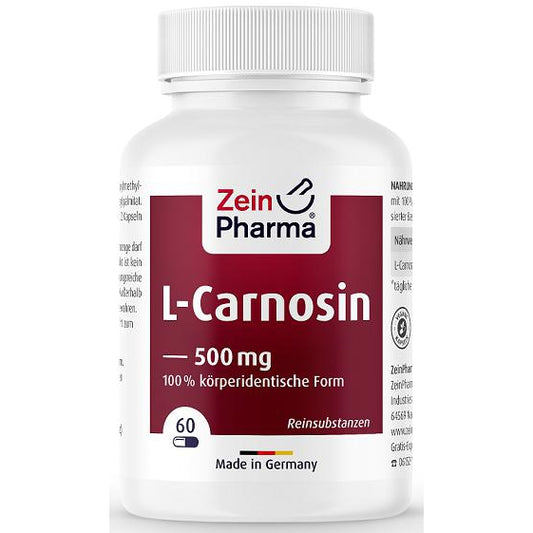 L-Carnosine, 500mg - 60 caps - Vitax.ro