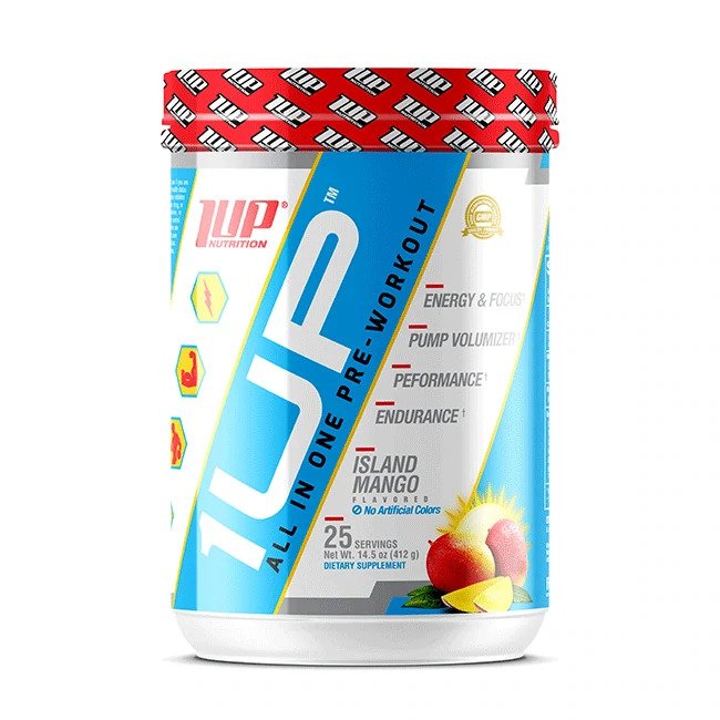 1Up For Men Pre-Workout, Island Mango - 412g - Vitax.ro