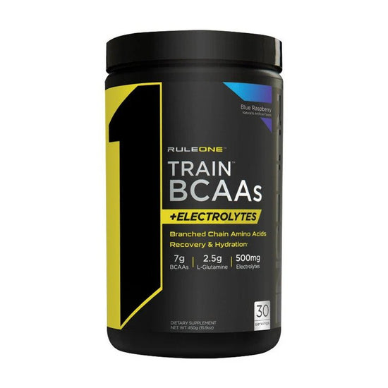 Train BCAAs + Electrolytes, Blue Raspberry - 450g - Vitax.ro