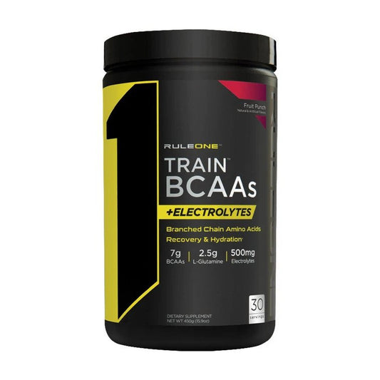 Train BCAAs + Electrolytes, Fruit Punch - 450g - Vitax.ro