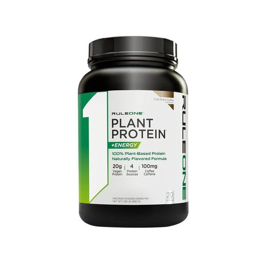 Plant Protein + Energy, Cold Brew Coffee - 640g - Vitax.ro