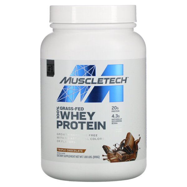 Grass-Fed 100% Whey Protein, Triple Chocolate - 816g - Vitax.ro