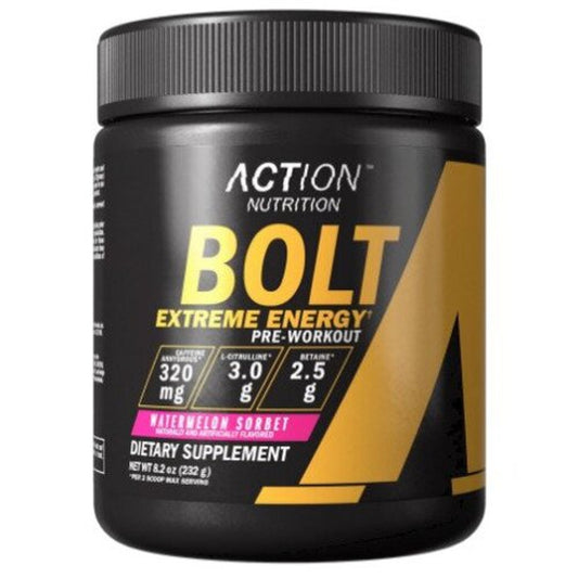 Bolt Extreme Energy Pre Workout, Watermelon Sorbet - 232g - Vitax.ro