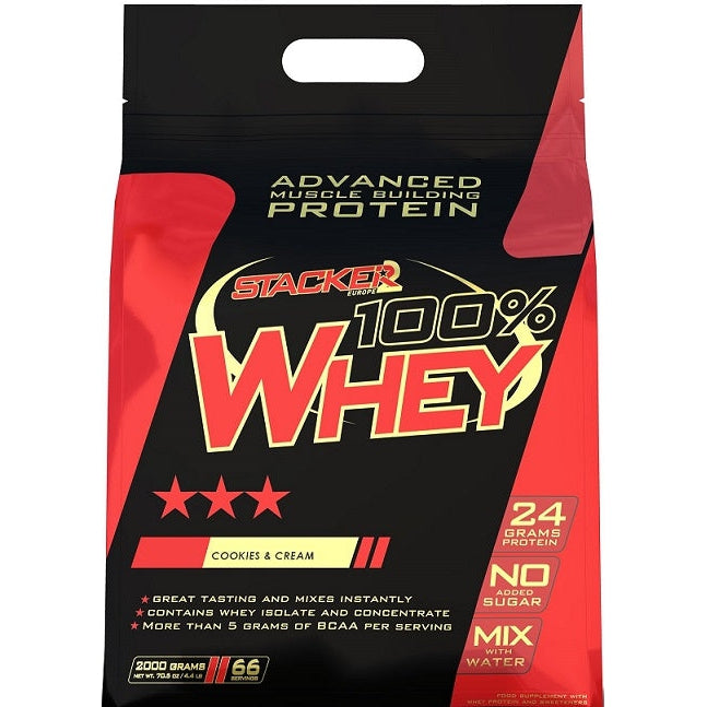 100% Whey, Cookies & Cream - 2000g - Vitax.ro