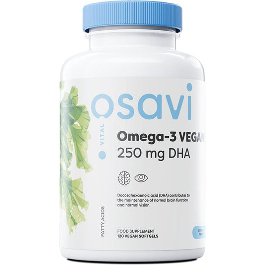 Omega-3 Vegan, 250mg DHA - 120 vegan softgels - Vitax.ro