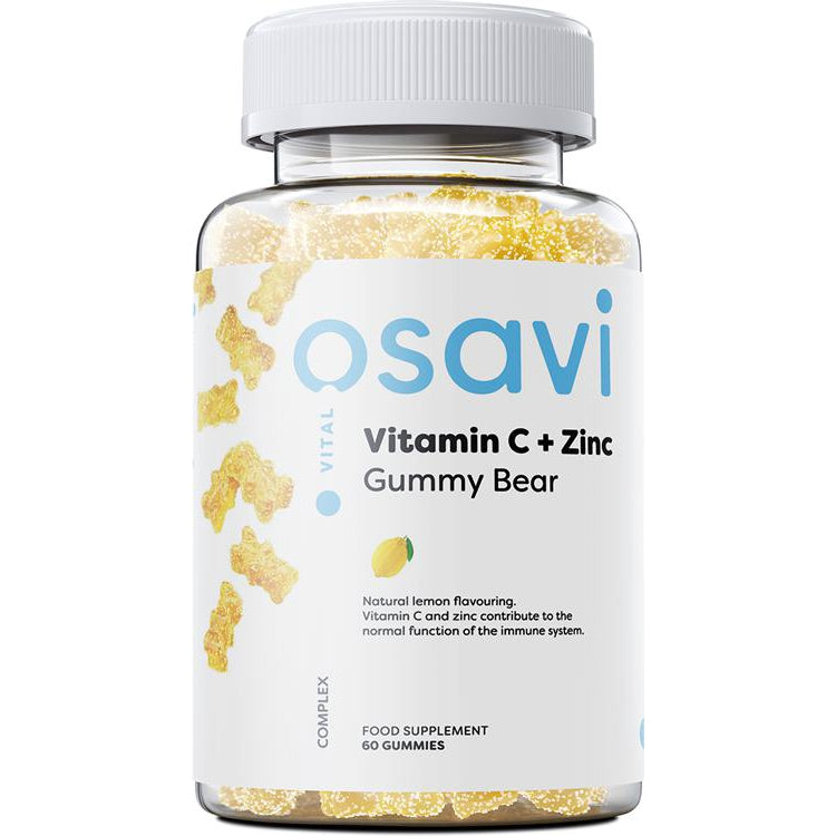 Vitamin C + Zinc Gummy Bear, Lemon - 60 gummies - Vitax.ro