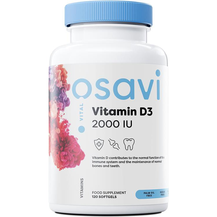 Vitamin D3, 2000IU - 120 softgels - Vitax.ro