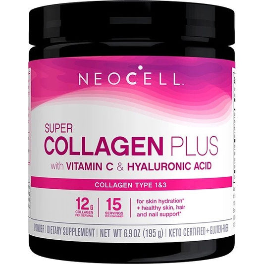 Super Collagen Plus with Vitamin C & Hyaluronic Acid - 195g - Vitax.ro