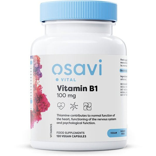 Vitamin B1, 100mg - 120 vegan caps - Vitax.ro