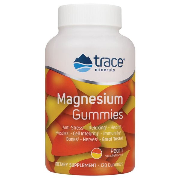 Magnesium Gummies, Peach - 120 gummies - Vitax.ro