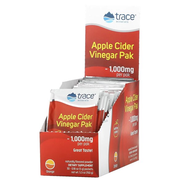 Apple Cider Vinegar Pak, Orange - 30 packets - Vitax.ro