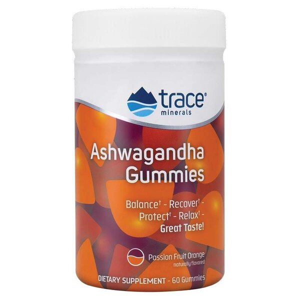 Ashwagandha Gummies, Passion Fruit Orange - 60 gummies - Vitax.ro