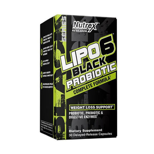 Lipo-6 Black Probiotic - 30 delayed-release caps - Vitax.ro