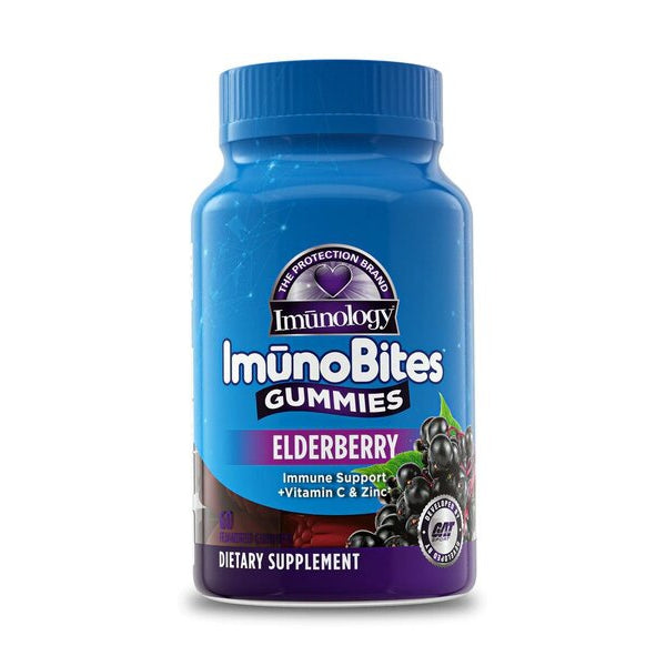 Imunology ImunoBites Gummies Elderberry, Blackcurrant - 60 gummies - Vitax.ro