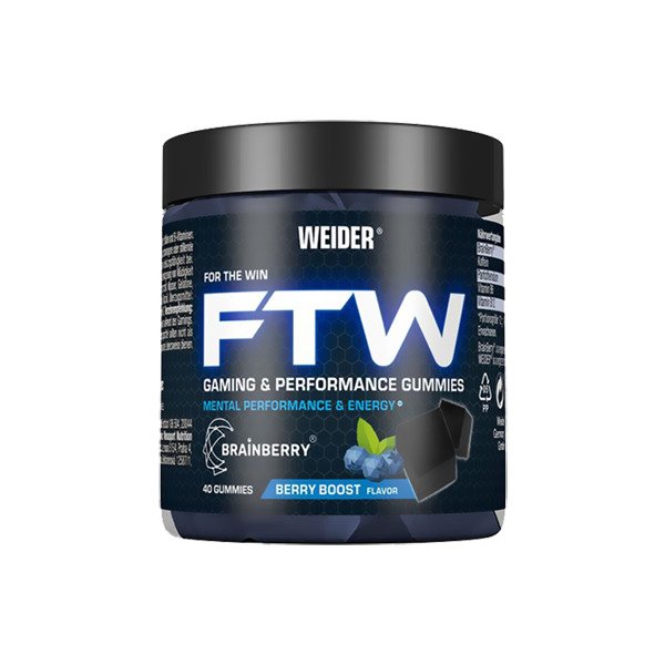 FTW Gaming & Performance Gummies, Berry Boost - 40 gummies - Vitax.ro