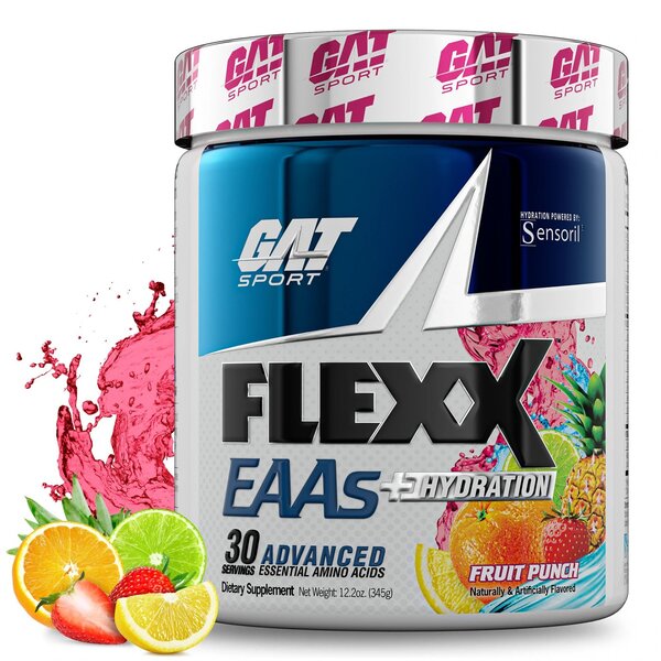 Flexx EAAs + Hydration, Fruit Punch - 345g - Vitax.ro