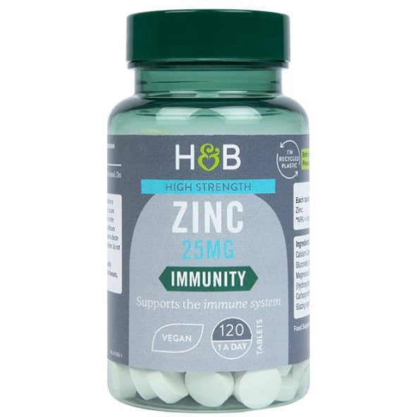 High Strength Zinc, 25mg - 120 tabs - Vitax.ro