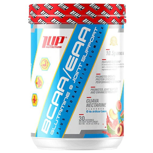 His BCAA/EAA Glutamine & Joint Support Plus Hydration Complex, Guava Nectarine - 450g - Vitax.ro