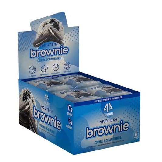 Protein Brownie, Cookies & Cream Blondie - 12 x 65g - Vitax.ro