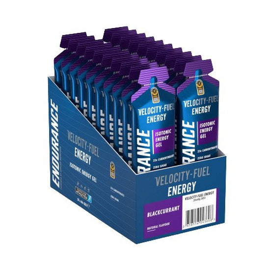 Endurance Energy Isotonic Energy Gel, Blackcurrant - 20 x 60g - Vitax.ro