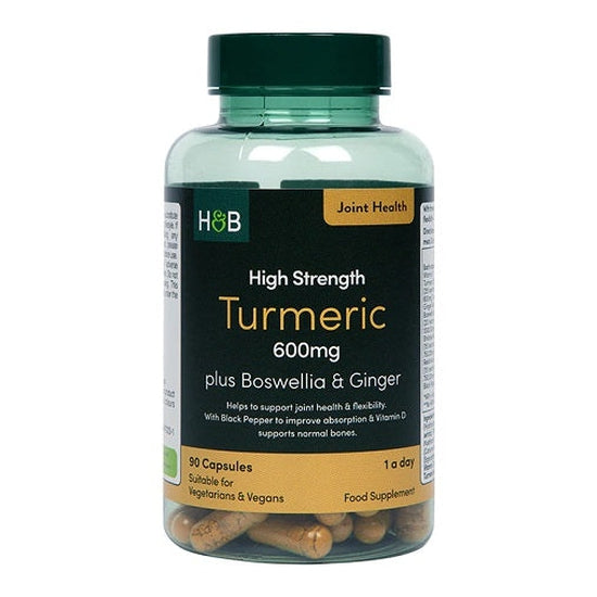 High Strength Turmeric plus Boswellia & Ginger, 600mg - 90 vcaps - Vitax.ro
