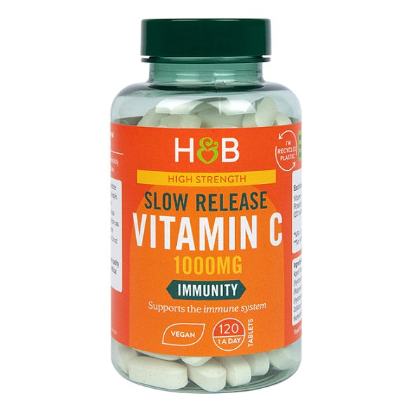 Slow Release Vitamin C, 1000mg - 120 vegan tabs - Vitax.ro