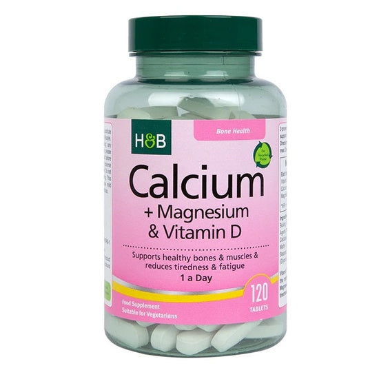 Calcium + Magnesium & Vitamin D - 120 vegetarian tabs - Vitax.ro