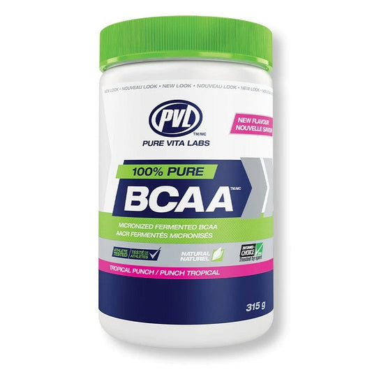 100% Pure BCAA, Tropical Punch - 315g - Vitax.ro