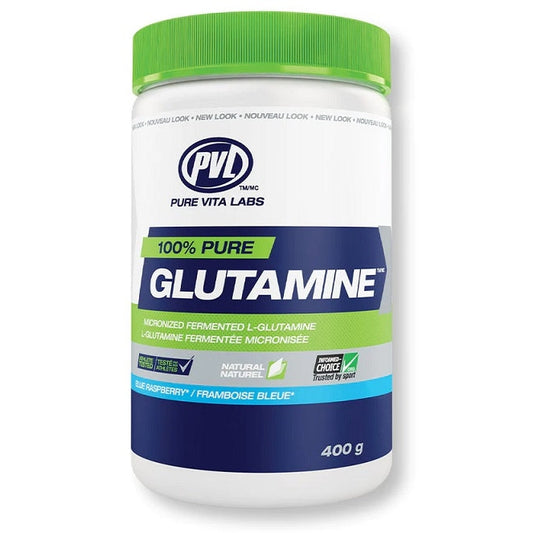 100% Pure Glutamine, Blue Raspberry - 400g - Vitax.ro