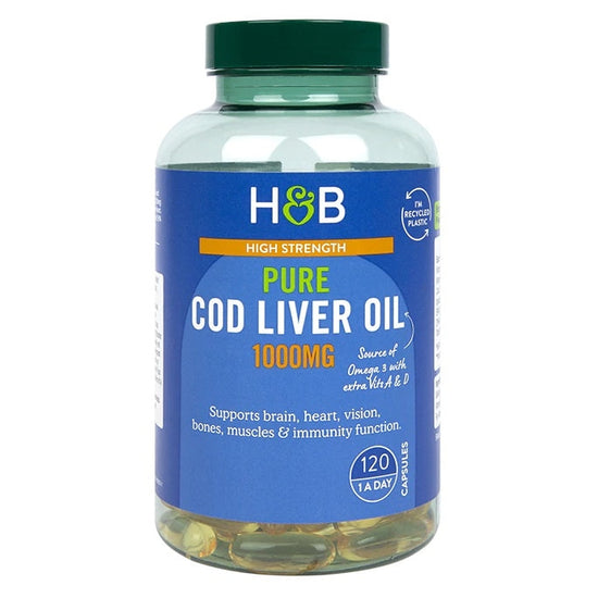 Cod Liver Oil, 1000mg - 120 caps - Vitax.ro