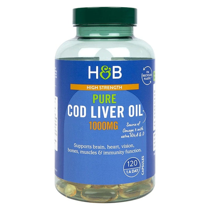 Cod Liver Oil, 1000mg - 120 caps - Vitax.ro